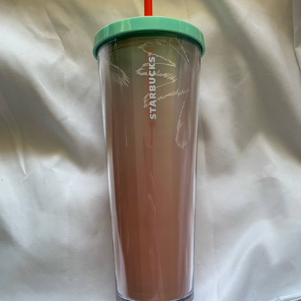 NEW Starbucks Los Angeles Pink/Palm Trees Venti  Cold Cup Tumbler (24 oz) - Picture 5 of 5